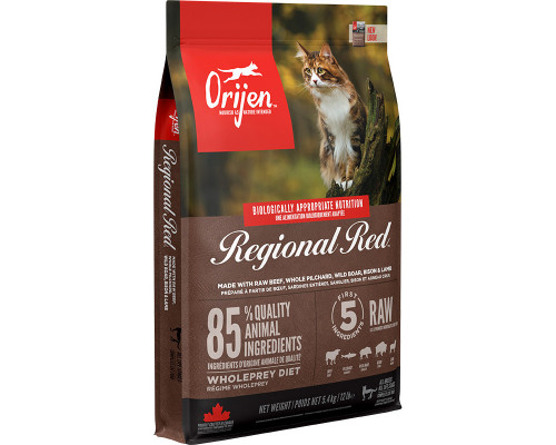 Корм для кошек ORIJEN CAT REGIONAL RED (Ориджен Регионал Рэд) для котят и взрослых кошек