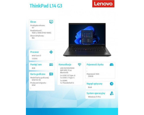 Laptop Lenovo ThinkPad L14 G3 (21C1005WPB)