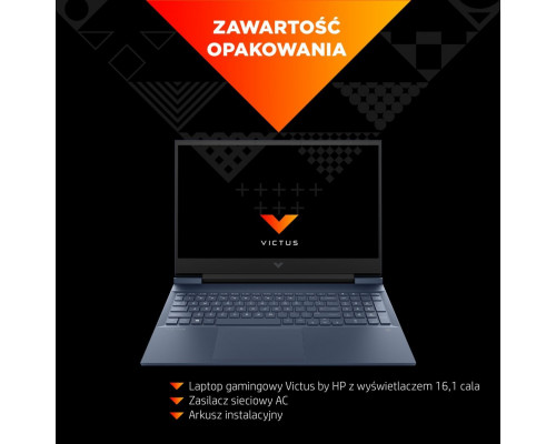 Laptop HP Victus 16-e0121nw Ryzen 5 5600H / 8 GB / W11 / 512 GB / RTX 3050 (5A5H3EA)