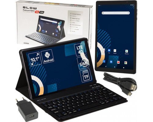 Планшет Blow Tablet BLOW 10.1" PlatinumTAB10 V11 4G V22 IPS 4GB/ LTE GPS + etui z klawiaturą Bluetooth