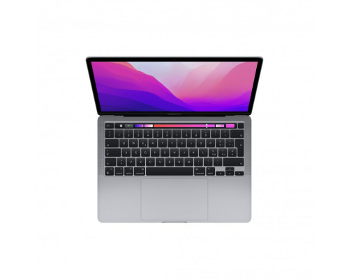 Laptop Apple CTO/MacBook Pro 13", M2, Space Grau/M2-8C-CPU, 10C-GPU/16GB Ram/256GB SSD/Key-ID-Deutsch