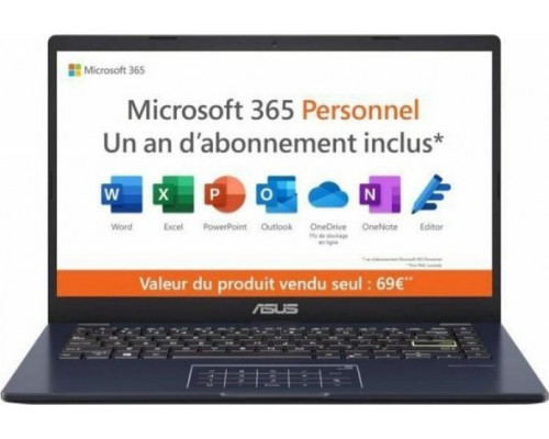 Laptop Asus Notebook Asus VivoBook 14 E410 14" Intel Pentium N5030 128 GB eMMC AZERTY