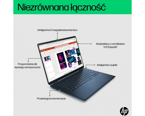 Laptop HP Laptop HP Spectre x360 2w1 16-f1084nw 712N7EA Intel i7 / 16GB / 1 TB SSD / Intel A370M / 3K / Win11 / Czarny