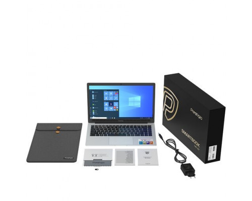 Laptop Prestigio Prestigio SmartBook 141 C6, 14.1"(1366*768) TN, Windows 10 Pro, up to 2.2GHz DC AMD A4-9120e, 4/128GB, BT 4.2, WiFi, USB 3.0, USB 2.0, USB-C, HDD 2.5" slot, MicroSD card slot, mini HDMI, 0.3MP cam, EN kbd, 7.4V@5000mAh bat, Meta