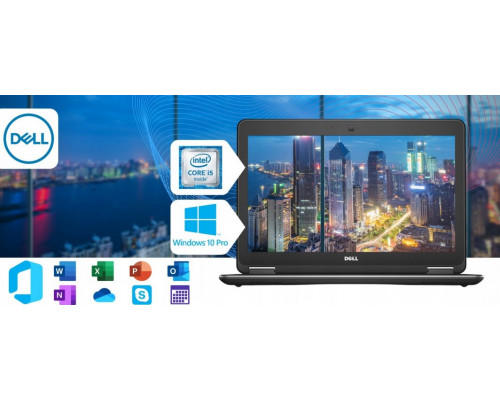 Laptop Dell Latitude E7240 Intel Core i5 8GB DDR3 128GB SSD Windows 10 Pro 12.5"