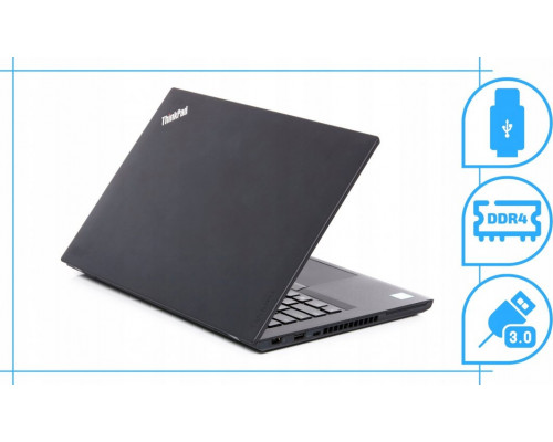 Laptop Lenovo Thinkpad T470 Intel Core i5 16GB DDR4 256GB SSD Windows 10 Pro 14"
