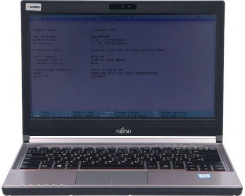 Laptop Fujitsu Fujitsu LifeBook E736 BN i7-6500U 8GB NOWY DYSK 240GB SSD 1920x1080 Klasa A- Windows 10 Home