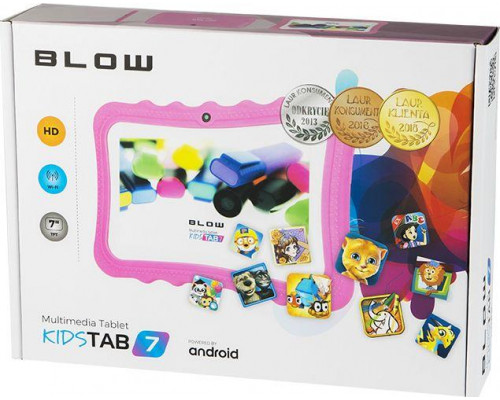 Tablet Blow KidsTAB 7 + gry + zestaw - różowy (79-006#)