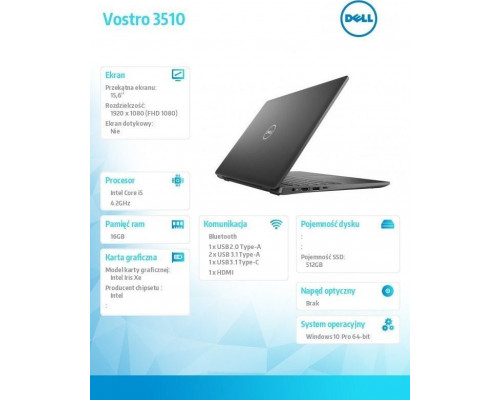 Laptop Dell Vostro 3510 (N8010VN3510EMEA01_2201)